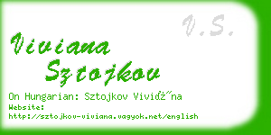 viviana sztojkov business card